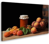 Постер Студия фотообоев Натюрморт с персиками, 50x80 см 2131423