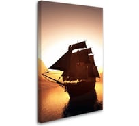 Постер Студия фотообоев Одинокий корабль, 80x50 см 2230213