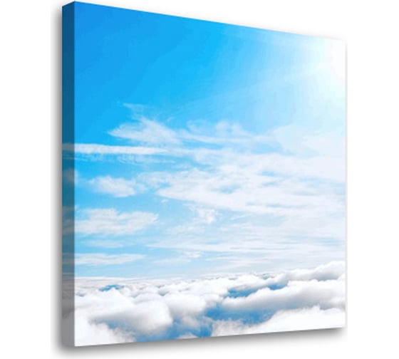 Постер Студия фотообоев Облачное небо, 50x50 см 2335681