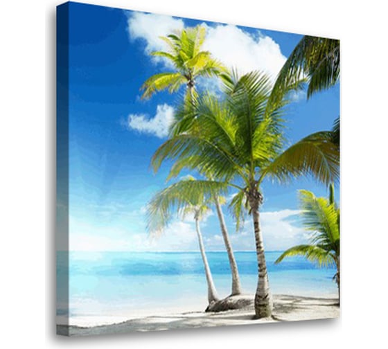 Постер Студия фотообоев Пляж, 50x50 см 2335461 1