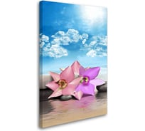 Постер Студия фотообоев Орхидеи на пляже, 120x75 см 2536484