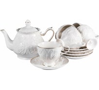 Чайный набор Balsford NEW BONE CHINA (13) 6 чашек 220 мл + 6 блюдец + чайник 1000 мл, подарочная упаковка 101-30033