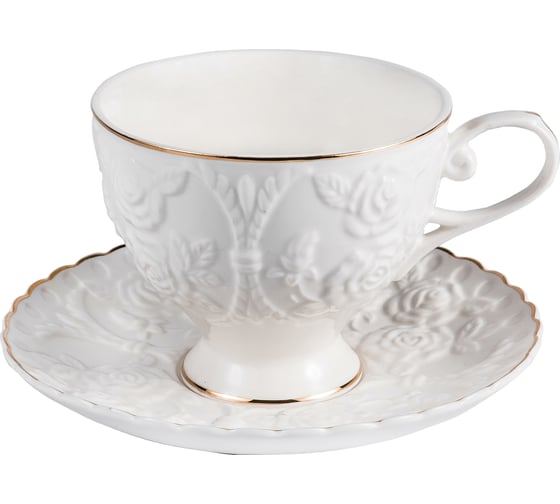 Чайный набор Balsford NEW BONE CHINA (13) 6 чашек 220 мл + 6 блюдец + чайник 1000 мл, подарочная упаковка 101-30033
