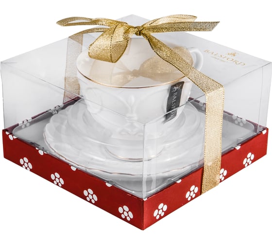Чайный набор Balsford NEW BONE CHINA (2) чашка 220 мл + блюдце, подарочная упаковка 101-30044