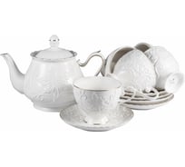 Чайный набор Balsford NEW BONE CHINA (13) 6 чашек 220 мл + 6 блюдец + чайник 1000 мл, подарочная упаковка 101-30031