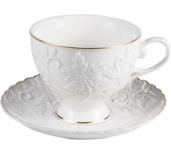 Чайный набор Balsford NEW BONE CHINA (13) 6 чашек 220 мл + 6 блюдец + чайник 1000 мл, подарочная упаковка 101-30031