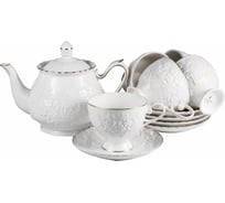 Чайный набор Balsford NEW BONE CHINA (13) 6 чашек 220 мл + 6 блюдец + чайник 1000 мл, подарочная упаковка 101-30032