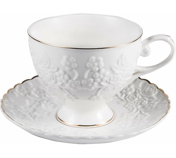 Чайный набор Balsford NEW BONE CHINA (13) 6 чашек 220 мл + 6 блюдец + чайник 1000 мл, подарочная упаковка 101-30032
