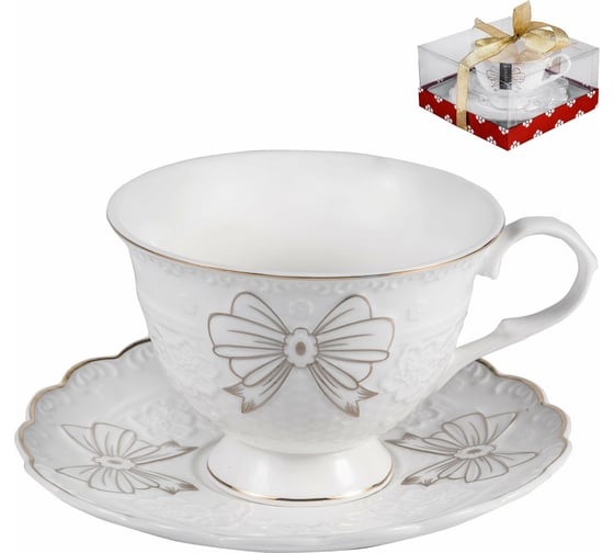 Чайный набор Balsford NEW BONE CHINA (2) чашка 220 мл + блюдце, подарочная упаковка 101-30023