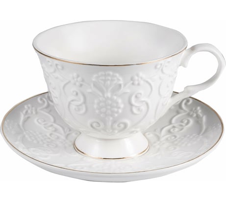 Чайный набор Balsford NEW BONE CHINA (2) чашка 220 мл + блюдце, подарочная упаковка PVC 101-30022