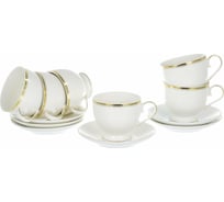 Чайный набор Balsford NEW BONE CHINA (12) 6 чашек 220 мл + 6 блюдец, подарочная упаковка 101-01006