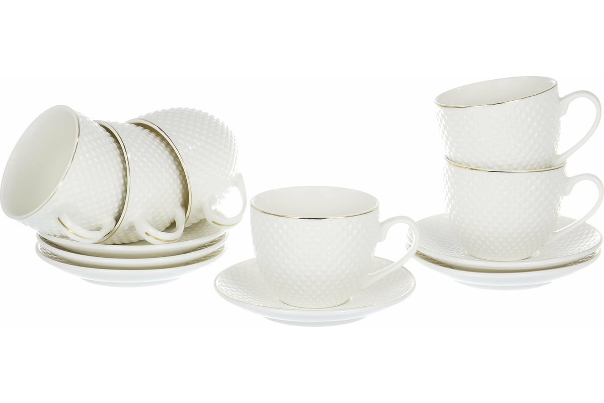 Чайный набор Balsford NEW BONE CHINA (12) 6 чашек 220 мл + 6 блюдец ...