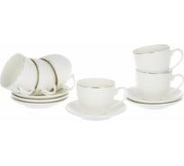 Чайный набор Balsford NEW BONE CHINA (12) 6 чашек 220 мл + 6 блюдец, подарочная упаковка 101-01003 23550861