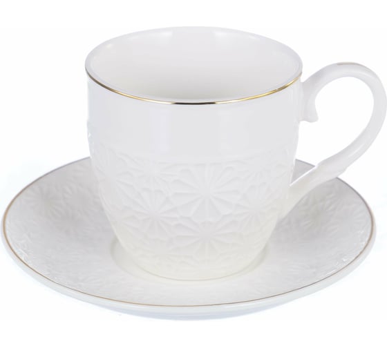 Кофейный набор Balsford NEW BONE CHINA (12) 6 чашек 100 мл + 6 блюдец, подарочная упаковка 101-01008