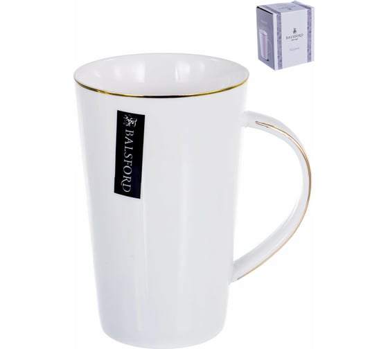 Кружка Balsford NEW BONE CHINA 380 мл 8.2x12.5 см, подарочная упаковка 101-01033