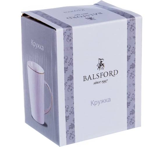 Кружка Balsford NEW BONE CHINA 380 мл 8.2x12.5 см, подарочная упаковка 101-01033