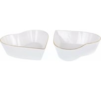 Набор из двух фигурных салатников Balsford NEW BONE CHINA диаметр 160 мм, цветная упаковка 101-01049