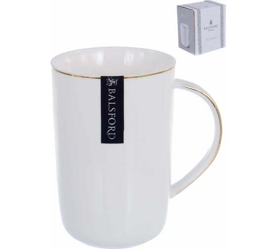 Кружка Balsford NEW BONE CHINA 300 мл 7.5x11 см, подарочная упаковка 101-01050