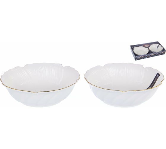Набор из двух фигурных салатников Balsford NEW BONE CHINA диаметр 160 мм, цветная упаковка 101-01041