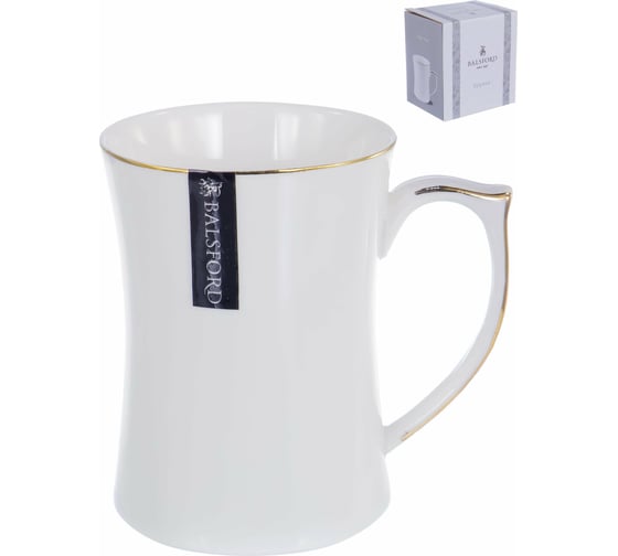 Кружка Balsford NEW BONE CHINA 370 мл 8.5x11.5 см, подарочная упаковка 101-01032