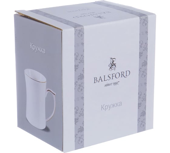 Кружка Balsford NEW BONE CHINA 370 мл 8.5x11.5 см, подарочная упаковка 101-01032