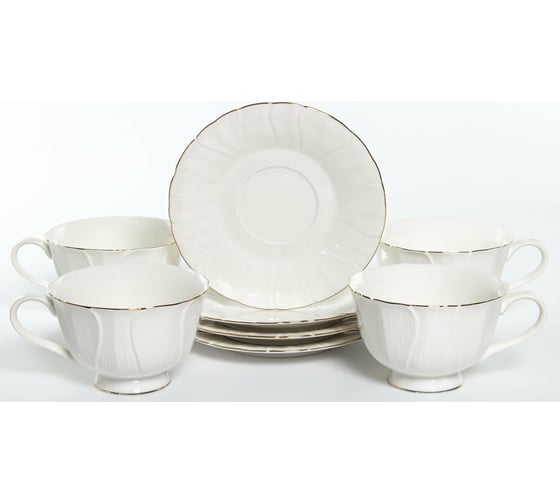 Чайный набор Balsford (8) 4 чашки 250 мл + 4 блюдца, подарочная упаковка 186-45006