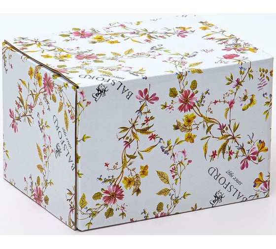 Набор для специй Balsford NEW BONE CHINA солонка + перечница, 80 мм, цветочный орнамент, цветная упаковка 104-03103