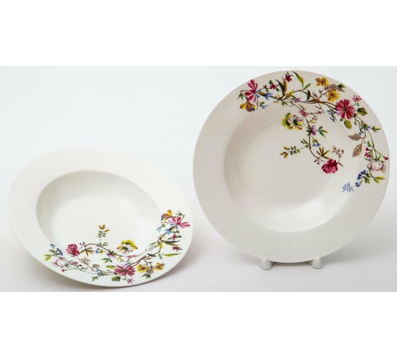 Набор из 2 глубоких тарелок Balsford NEW BONE CHINA 210 мм, цветная упаковка 104-03108