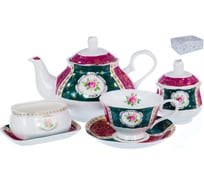 Чайный набор Balsford NEW BONE CHINA (16) 6 чашек 250 мл + 6 блюдец + чайник 1200 мл + сахарница 350 мл + подставка для чайных пакетов + блюдо для лимона 122-05020