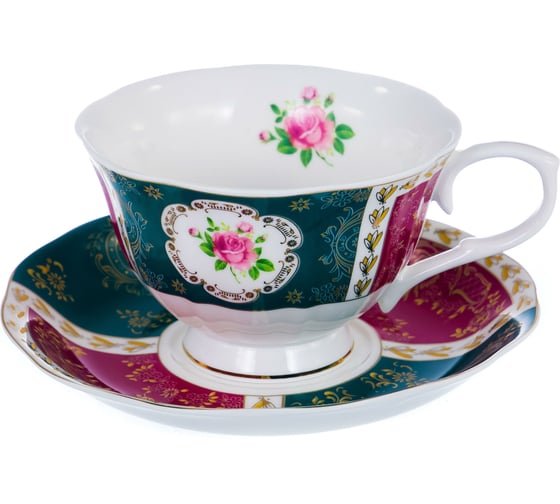 Чайный набор Balsford NEW BONE CHINA (16) 6 чашек 250 мл + 6 блюдец + чайник 1200 мл + сахарница 350 мл + подставка для чайных пакетов + блюдо для лимона 122-05020