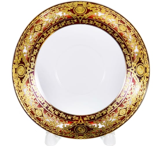 Чайный набор Balsford NEW BONE CHINA (2) чашка 230 мл + блюдце, золотой орнамент, подарочная упаковка PVC 125-14006