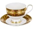 Чайный набор Balsford NEW BONE CHINA (2) чашка 230 мл + блюдце, золотой орнамент, подарочная упаковка PVC 125-14006 1