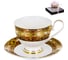Чайный набор Balsford NEW BONE CHINA (2) чашка 230 мл + блюдце, золотой орнамент, подарочная упаковка PVC 125-14006 2