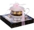 Чайный набор Balsford NEW BONE CHINA (2) чашка 230 мл + блюдце, золотой орнамент, подарочная упаковка PVC 125-14006 4