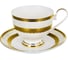 Чайный набор Balsford NEW BONE CHINA (2) чашка 230 мл + блюдце, золотой орнамент, подарочная упаковка PVC 125-14007 1