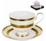 Чайный набор Balsford NEW BONE CHINA (2) чашка 230 мл + блюдце, золотой орнамент, подарочная упаковка PVC 125-14007 2