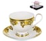 Чайный набор Balsford NEW BONE CHINA (2) чашка 230 мл + блюдце, золотой орнамент, подарочная упаковка PVC 125-14009 2