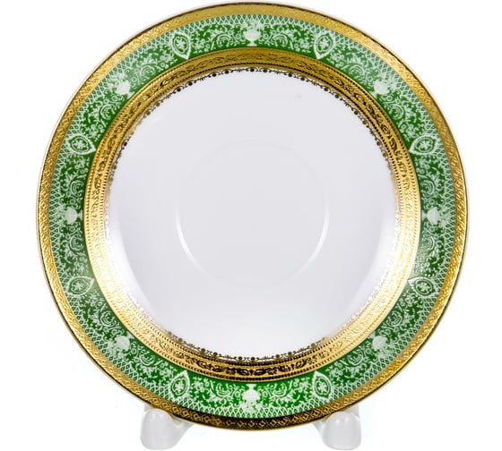 Чайный набор Balsford NEW BONE CHINA (2) чашка 230 мл + блюдце, золотой орнамент, подарочная упаковка PVC 125-14010
