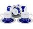 Кофейный набор Balsford NEW BONE CHINA (12) 6 чашек 100 мл + 6 блюдец, восточный с золотом, прямоугольная подарочная упаковка с окном и бантом 146-30002 1