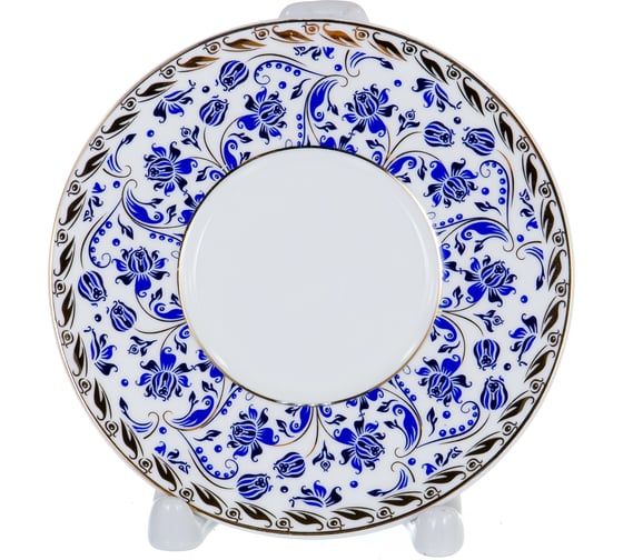 Кофейный набор Balsford NEW BONE CHINA (12) 6 чашек 100 мл + 6 блюдец, восточный с золотом, прямоугольная подарочная упаковка с окном и бантом 146-30005