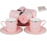 Кофейный набор Balsford NEW BONE CHINA (12) 6 чашек 100 мл + 6 блюдец, восточный с золотом, прямоугольная подарочная упаковка с окном и бантом 146-30010 2
