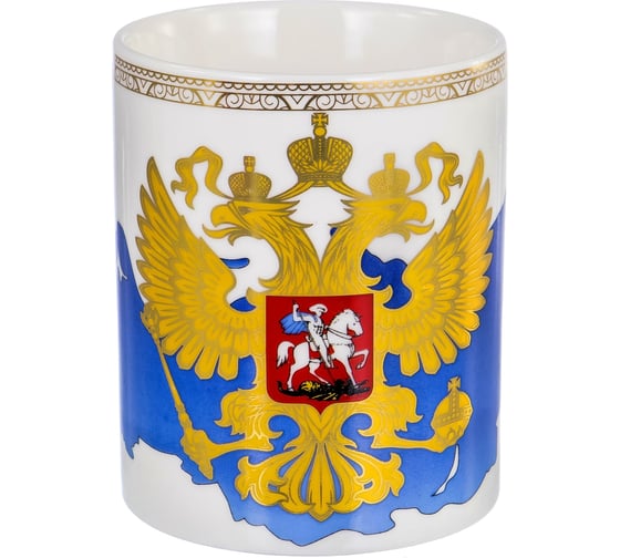 Кружка Balsford NEW BONE CHINA 350 мл национальная символика с золотом, подарочная упаковка 138-09001