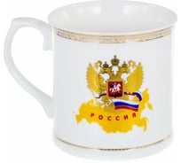 Кружка Balsford NEW BONE CHINA 400 мл, национальная символика с золотом, подарочная упаковка 138-09003