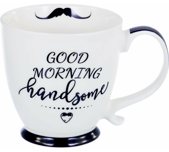 Кружка Balsford NEW BONE CHINA САМОМУ 370 мл, микс 4 декора, подарочная упаковка 137-09005