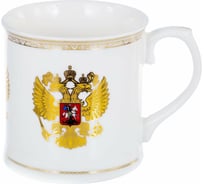 Кружка Balsford NEW BONE CHINA 400 мл, национальная символика с золотом, подарочная упаковка 138-09004 23552139