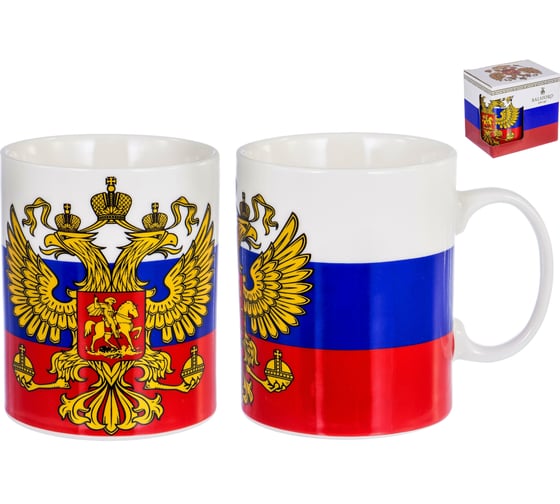 Кружка Balsford NEW BONE CHINA 350 мл, национальная символика, подарочная упаковка 138-09007
