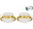 Чайный набор Balsford NEW BONE CHINA (4) 2 чашки 240 мл + 2 блюдца, цветной дизайн с золотом, подарочная упаковка 123-16009 2