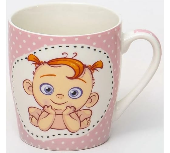 Кружка Olaff NEW BONE CHINA МИКС 270 мл, 6 шт в упаковке, 2 декора, упаковка - гофрокороб 112-08074