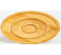 Блюдо для сервировки стола Olaff 190x190x20 мм, бамбук, цветная упаковка 204-50002