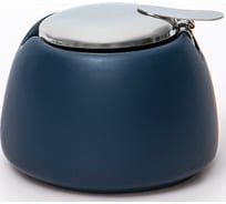 Сахарница Elrington МАТОВЫЙ 300 мл, с крышкой из нержавеющей стали, индиго, цветная упаковка 109-06070